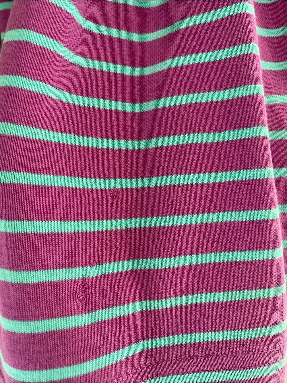 HANNA ANDERSSON Jersey Knit School/Play Dress Orchid/Turquoise Stripes Girls 5